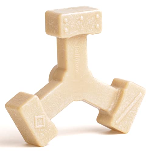 Bullibone Nylon Dog Chew Toy Spin-a-Bone - Interactive Dog Toy, Triggers Natural Instincts, and Improves Oral Health - size: Small / Medium Dog Single