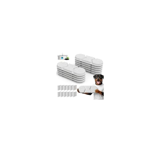12 Packs Large Dogs Water Fountain Filters Specifically For The Models DYSJ01/FW120/WF160 With Capacities Of 4.2Gal/16L And 410oz/3.2Gal/12L Design And Production (12 Filters&12 Sponges)