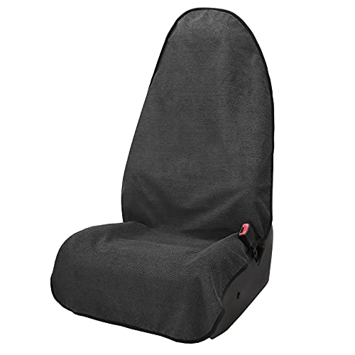 Leader Accessories Grey Waterproof Towel Auto Car Seat Cover Protector Machine Washable - Fit Yoga Running Crossfit Athletes Beach Swimming Outdoor Sports - color: Towel Grey 1pcs