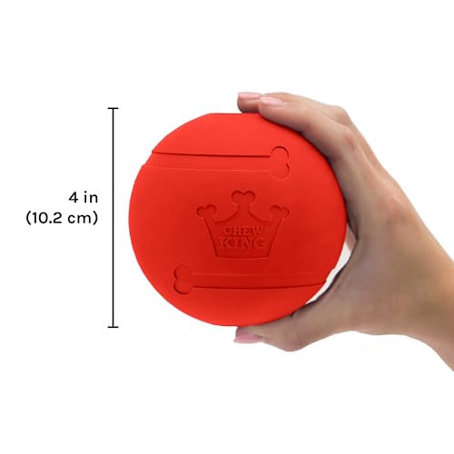 Chew King Flavored Rubber Ball Collection, 4 Inch Beef Flavor Rubber Fetch Balls 2-Pk - color: J) 4" 2-Pack (Beef)