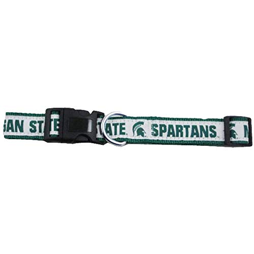 COLLEGE MICHIGAN STATE SPARTANS Dog Collar, Medium - color: Michigan State Spartans, size: Medium