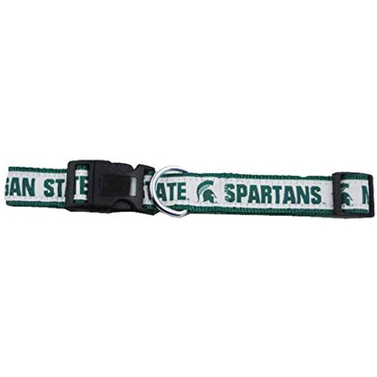 COLLEGE MICHIGAN STATE SPARTANS Dog Collar, Medium - color: Michigan State Spartans, size: Medium