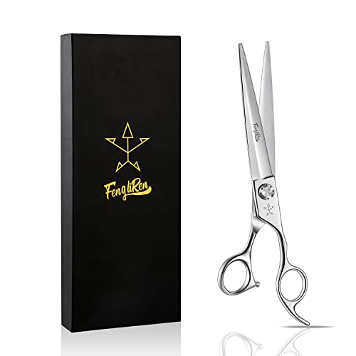 High-end Professional Dog Grooming Scissors Pet Grooming Shears 7.5 Inches Extremely Very Sharp Made Of Advanced Stainless Steel Alloy By Hand For Dog Cat And Horse Breeder - style: 7.5inch Wide Type