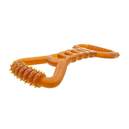 Fuzzy Puppy Dog Toys for Aggressive Chewers: All-Natural Rubber, Durable Dog Chew Toy, Tug of War Dog Toy, Great Teething Toys for Puppies | Double TUG (FP-Toy20) - style: Double Tug