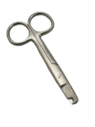 Dog and Cat Nail Cutters Scissors Style German Stainless Steel - For Small Animals, Cats, Dogs, Birds - Grooming Essentials (4.5") - size: 4.5"