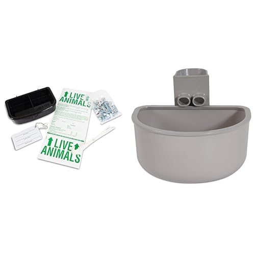 Petmate 290300 Kennel Travel Kit with Large Refillable Kennel Bowl Bundle
