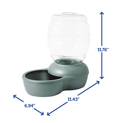 Petmate Replendish Feeder with Automatic Cat and Dog Feeder Green - color: Green, size: 5 LB