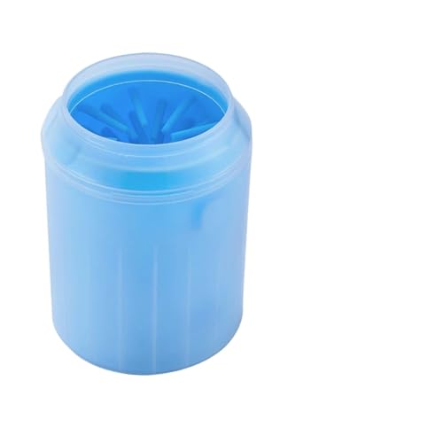 Dog Paw Cleaner Cup, Soft Silicone Combs, Portable Outdoor Pet Towel, Foot Washer, Paw Clean Brush, Quickly Foot Cleaning(Blue,L-9.2x15.2cm)