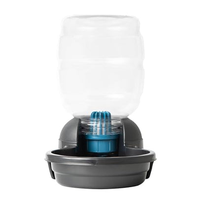 Petmate Replendish Automatic Dog Water Dispenser Gravity Pet Waterer with Microban Protection Base, 100% BPA Free - 1 Gallon, Wide Mouth Bowl, with 2 Extra Filters - size: Small