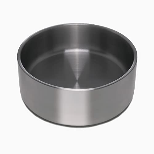 4Knines Stainless Steel Dog Bowl – Heavy Duty Non-Slip Large Pet Food and Water Bowl for Dogs and Puppies, Double-Walled, Spill Resistant, Rust Proof, Easy Clean, 64oz Capacity - Pink - color: Pink