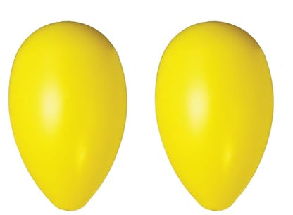 Jolly Pets Jolly Egg Dog Toy, 8 Inches/Medium, Yellow (Pack of 2) - color: 옐로우, size: Medium (8 in) (Pack of 2)