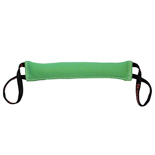 REDLINE K-9 Dog Bite Tug Toy 3" X 16" 2 Handle Bite Suit French Linen (Green) - color: Green