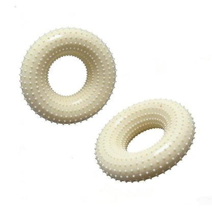 Dog Chewing Toy - Puppy Calm Down Companion, Circular Health Ring, Interactive Boredom Relief Tool, Heavy Duty Rubber Texture, Chew Ring Toy for Living Room Balcony Yard