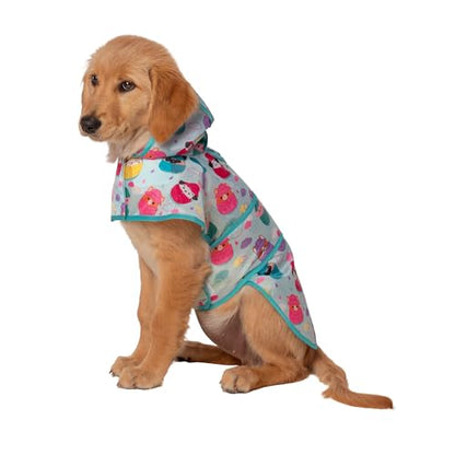 Squishmallows Original It’s Raining Squish Pet Raincoat (Medium-Sized) - Official Jazwares Pets Apparel for Dogs - size: Medium