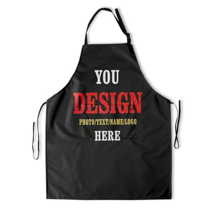 Sweetshow Cute Dog Apron with 2 Pockets and Adjustable Neck Waterproof Kitchen Cooking Dog Grooming Aprons for Women Men - color: Personalized