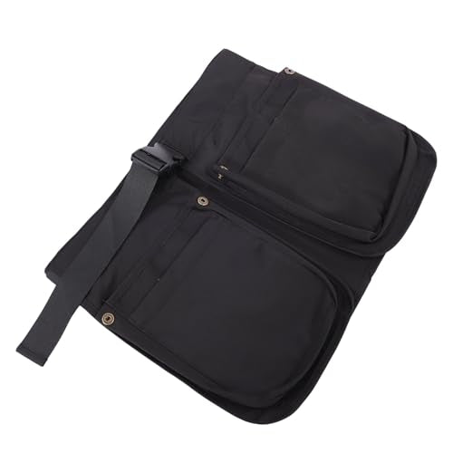 Fafeicy Waist Belt Apron Bag Canvas Tool Apron with Adjustable Strap 27 to 46 in 4 Front Pockets Large Back Pocket for Gardening Dog Trainer Hairstylist Outdoor Work