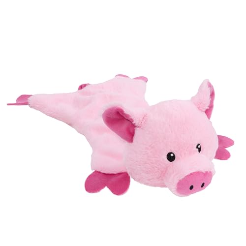 Fuzzl Pickles Pig Crinkle & Squeak Dog Toy – No Mess Minimal Stuffing Plush Puppy Toy – Interactive Soft Dog Squeaky Toy for Small to Medium Dogs – Durable Shaking, Tossing & Cuddling Toy - style: Pickles Pig