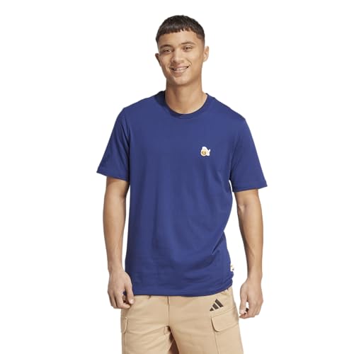 adidas Men's Dog Patch Graphic T-Shirt - color: Dark Blue/Hoop, size: Small