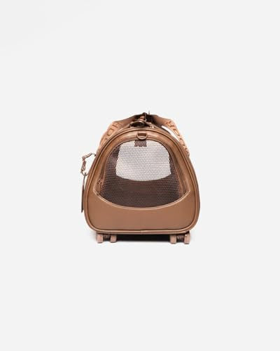 MOOR NYC Luxury Made Travel Bag. A Unique Pet Travel Bag Design for Dogs or Cats. TSA Approved (Cocoa Luxury Travel Bag) - color: Cocoa Luxury Travel Bag