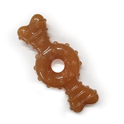 Nylabone Ring Bone Puppy Chew Toy for Puppies, Soothing Teething Toys for Puppies, Puppy Enrichment Dog Chews, Long Lasting Chicken Flavor, X-Small Dogs - Up to 15 lbs, 1 Count - color: Ring Bone, size: X-Small