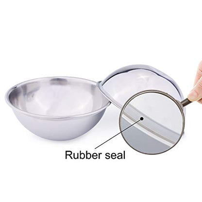 Super Design 2PCS Replacement Stainless Steel Bowls, Match Inner Bowls for Mess Free Slanted Dog Cat Bowl, Tilted Angle Bulldog Bowl Pet Feeder, Easier to Reach Food L - color: 2 Packs Replacement Stainless Steel Bowl, size: L/2 Cup