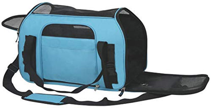 EliteField Soft Pet Carrier (3 Year Warranty, Airline Approved) Soft Sided Dog Puppy Cat Carrier Travel Bag (X-Large: 21" L x 12" W x 13" H, Sky Blue) - color: Sky Blue, size: 21.0"L x 12.0"W x 13.0"H