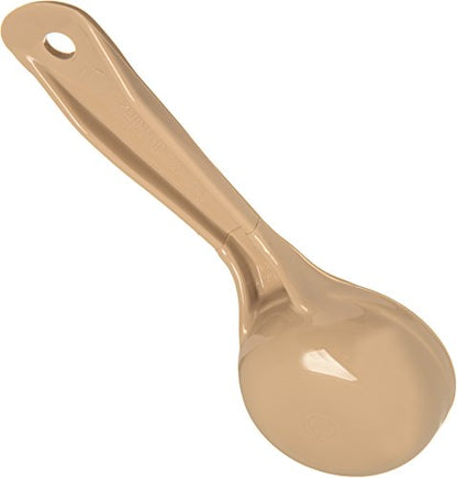Carlisle FoodService Products Measure Miser Plastic Measuring Spoon with Short Handle, 2 Ounces, Beige, 1 Count (Pack of 1) - size: 2 Ounces Short Handle