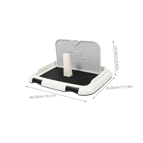 UPKOCH Dog Potty Tray Large Capacity Splashproof Dog Toilet for Indoor Use Durable Plastic Pee Tray Prevents Urine Spills and Mess