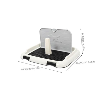 UPKOCH Dog Potty Tray Large Capacity Splashproof Dog Toilet for Indoor Use Durable Plastic Pee Tray Prevents Urine Spills and Mess