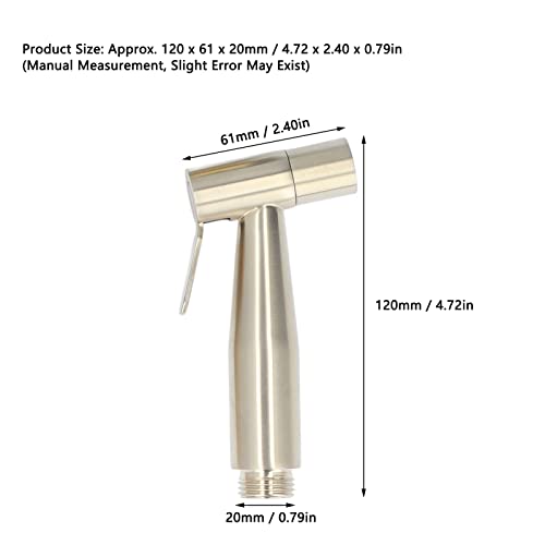 Bidet Sprayer, Bidet Sprayer for Deep Bathroom Toilet Hotel Toilet (A Brushed Gold)