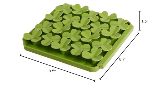 Tall Tails Clover Foraging Mat for Dogs and Cats – Slow Pet Feeder Puzzle Mat for Easy & Engaging Feeding - color: Clover