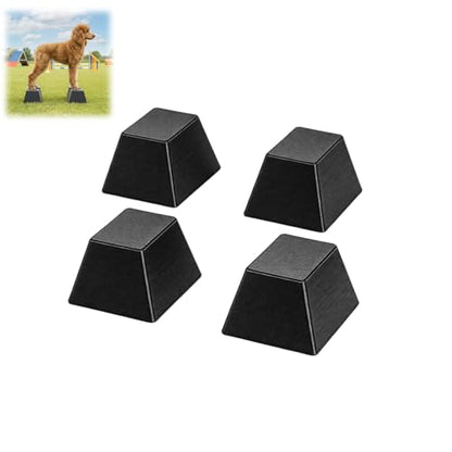 Stacking Blocks for Dog Shows, Professional Dog Stacking Training Platform, Show Ring Feet Position Trainer, Non Slip Stable Base, Breed Stance Support (Black) - color: Black
