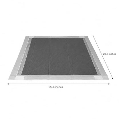 8 Layer Pet Training Pads | Ultra-Absorbent with Activated Carbon / Charcoal Technology | Pee Pads | Max Absorbency for Any Pets | Leak Prevention | Fragrance-Free | Unscented | Attractant | 40 Count
