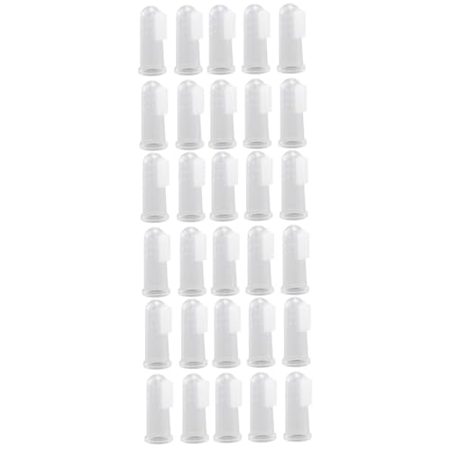 60pcs Silicone Finger Toothbrushes for Dogs Cats Gentle Oral Massagers for Teeth Cleaning Gum Care for Puppies and Kittens Food-Grade Safe