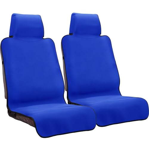 INFANZIA Premium Waterproof Seat Cover Towel Protector Neoprene Universal Fit, Upgraded 100% Washable & Removable Non-Slip Sweat Carseat Towel Covers, Perfect for Gym/Yoga/Workout（Royal Blue,2PCS - color: Royal Blue, size: two