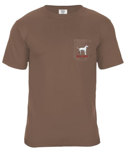 SEA DOG Classic Original Pocket Print Graphic T-Shirt, 100% Ringspun Cotton, Relaxed Fit, Printed in USA - color: Espresso, size: 3X-Large