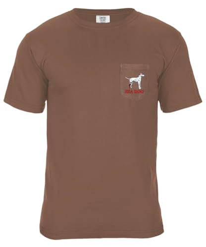 SEA DOG Classic Original Pocket Print Graphic T-Shirt, 100% Ringspun Cotton, Relaxed Fit, Printed in USA - color: Espresso, size: 3X-Large