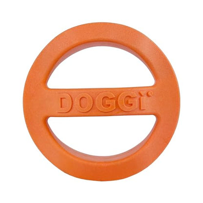 Van Ness Pets Doggi Catch and Carry Flying Disc Floating Dog Toy, Large, Orange - size: Large