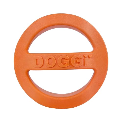 Van Ness Pets Doggi Catch and Carry Flying Disc Floating Dog Toy, Large, Orange - size: Large