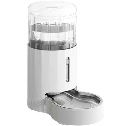 CZPET 4L Pet Water Dispenser Without Electricity Unplugged Automatic Water Bowl Dispenser Gravity Water Dispenser for Cats Water Self Feeder Dog Fountain Dogs Bowl Bottles for Kitten Puppy