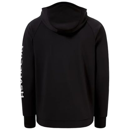 BASSDASH Men’s Fishing Fleece Hoodie with Neck Gaiter Water Resistant Performance Hunting Sweatshirt FS18M - color: Black/Red, size: 3X-Large