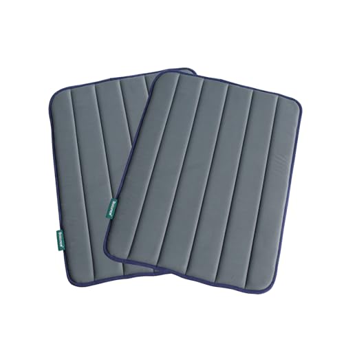 BALANCE Dog Crate Pad, Dog Foam Crate Mat Kennel Pad, Washable Water-Resistant Pet Bed Flat Dogs Cage Mat for Medium Dogs, 2 Packs - color: Dusty Blue, 2 Packs, size: 30.0"L x 19.0"W x 0.8"Th