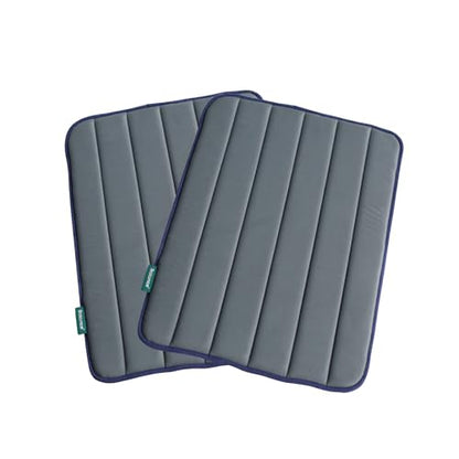 BALANCE Dog Crate Pad, Dog Foam Crate Mat Kennel Pad, Washable Water-Resistant Pet Bed Flat Dogs Cage Mat for Medium Dogs, 2 Packs - color: Dusty Blue, 2 Packs, size: 30.0"L x 19.0"W x 0.8"Th