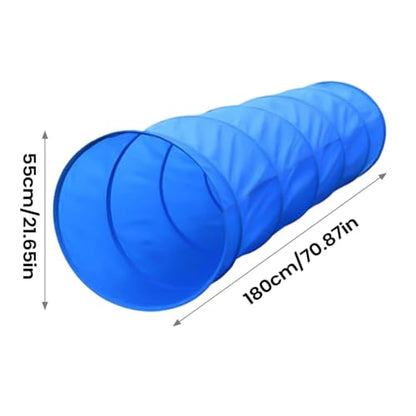 Dog Agility Equipment Training Game with Tunnel | Dog Playground Equipment for Outdoor Garden Park Beach Playground Field Competition Recreation - color: A