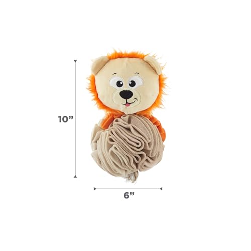 Outward Hound by Nina Ottosson Stuff N' Snuffle Plush Snuffle Ball Dog Puzzle, Lion, Multicolored - color: Stuff N' Snuffle Lion