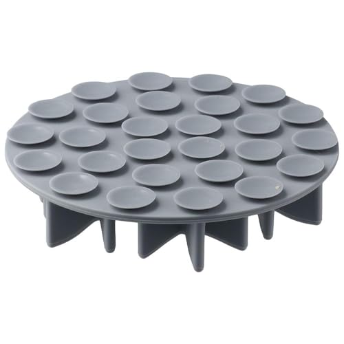 Dog Slow Feeder Snowflake Shape Silicone Insert Slow Feeder Dog Bowl Practical Secure Suction Cup Design for Dogs Grey
