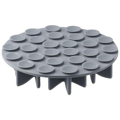 Dog Slow Feeder Snowflake Shape Silicone Insert Slow Feeder Dog Bowl Practical Secure Suction Cup Design for Dogs Grey
