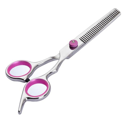 Dog Grooming Scissors,Pet Hair Scissors with Safety Round Tips Heavy Duty Titanium Stainless Steel Professional Dogs Cats Pets Grooming Shears (Teeth clipper) - style: Teeth clipper