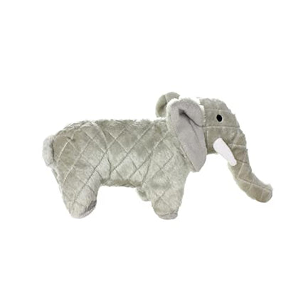 MIGHTY Tuffy Elephant Dog Toy | Ultra Durable Plush Toy with Multiple Layers & Reinforced Seams , Washable and Floats , Mighty® Construction - color: Grey Elephant
