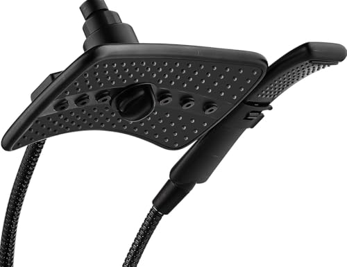 BRIGHT SHOWERS High Pressure Shower Head with Handheld, Oil Rubbed Bronze Dual Showerhead Combo with Rainfall Spray, Detachable Hand Held Shower, 60" Stainless Steel Hose - color: Oil Rubbed Bronze, size: 2.5 Gallon Per Minute